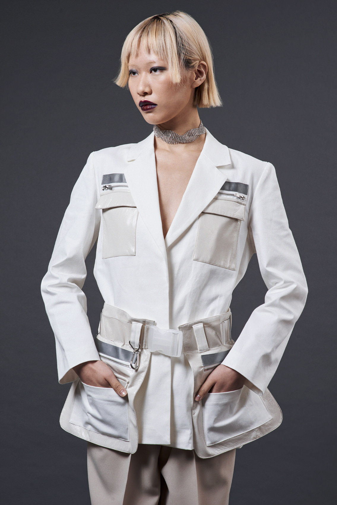 Honglin Li in white jacket